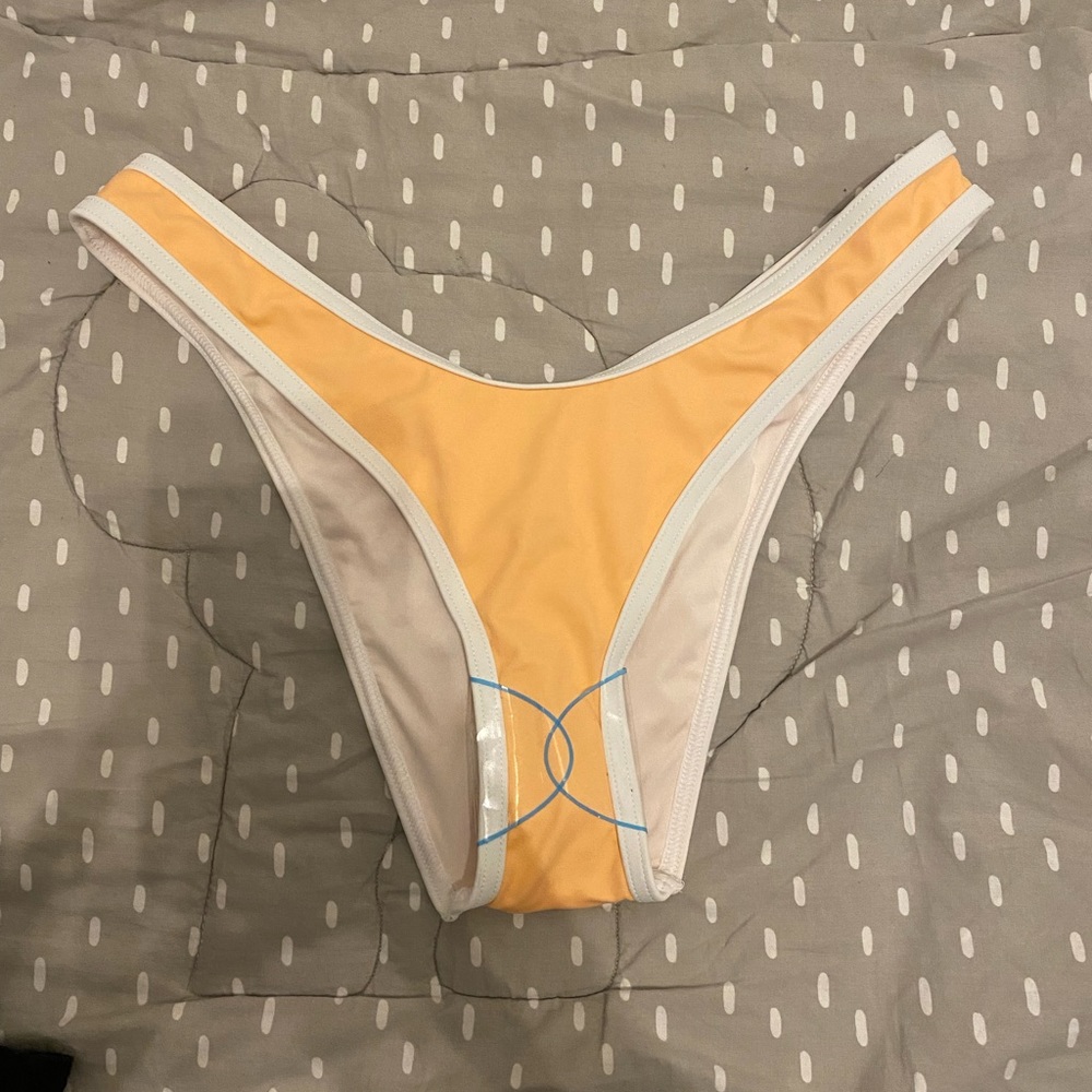 ASOS Free Society Cheeky High Leg Bikini Bottom